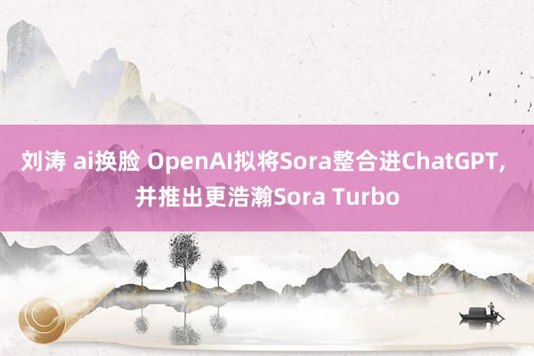刘涛 ai换脸 OpenAI拟将Sora整合进ChatGPT， 并推出更浩瀚Sora Turbo