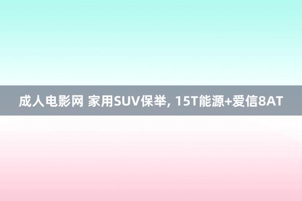 成人电影网 家用SUV保举， 15T能源+爱信8AT
