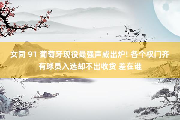 女同 91 葡萄牙现役最强声威出炉! 各个权门齐有球员入选却不出收货 差在谁